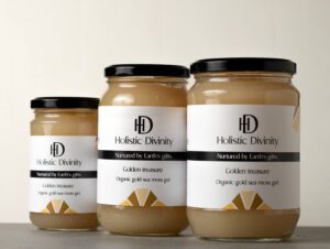 Golden Treasure | Organic Gold Sea Moss Gel | Holistic Divinity | 314/550/720ml