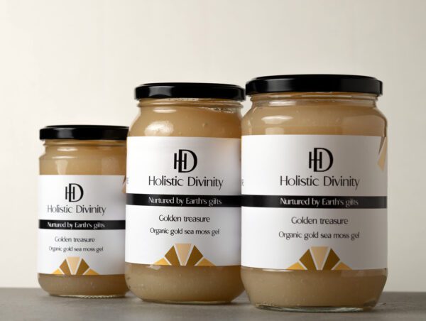 Golden Treasure | Organic Gold Sea Moss Gel | Holistic Divinity | 314/550/720ml